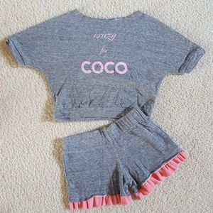 Jetsetter Girls 'Crazy for Coco' Heathered Gray Se